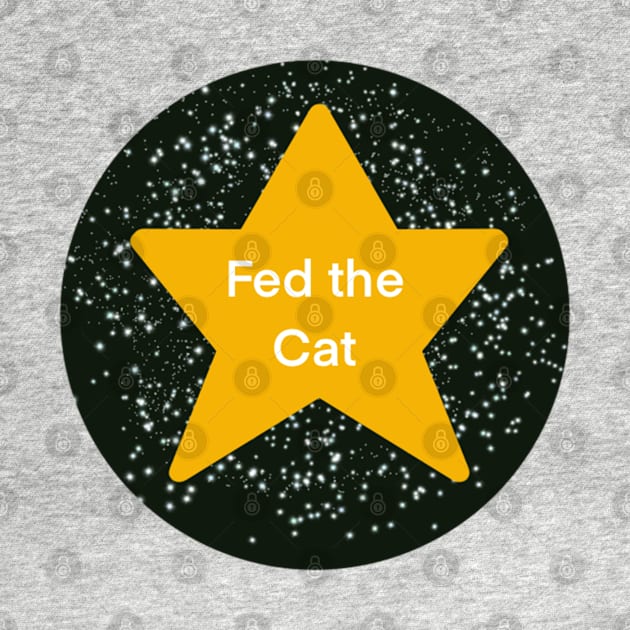 Fed the Cat Adulting Gold Star by Theartiologist